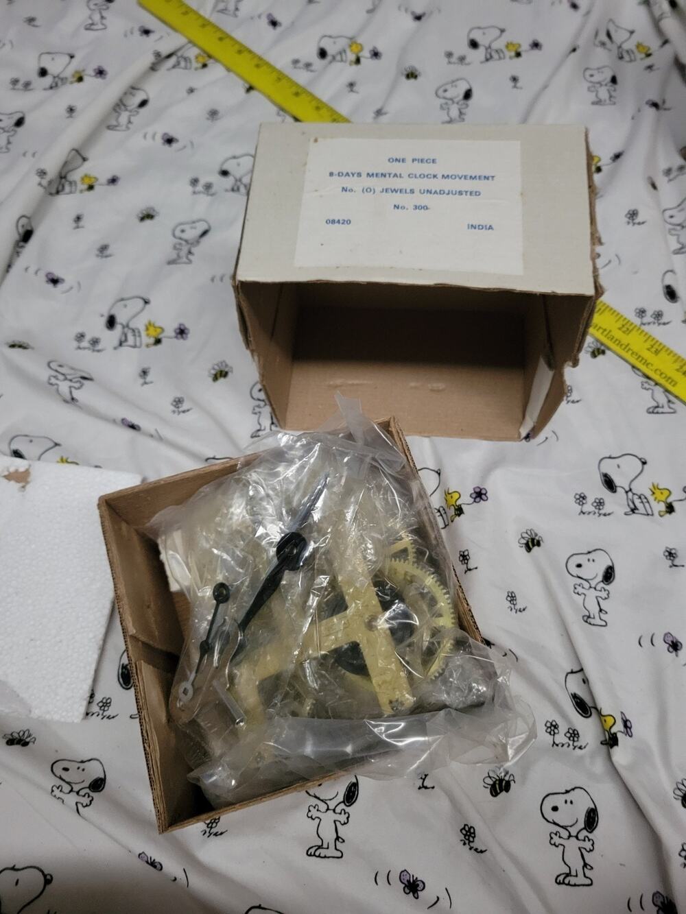 Mechanical Clock Movement Set 8 Days - Manual Wind For Mantle Clocks
